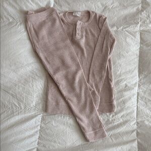 Jamie Kay Pink Ribbed Kids Matching Set